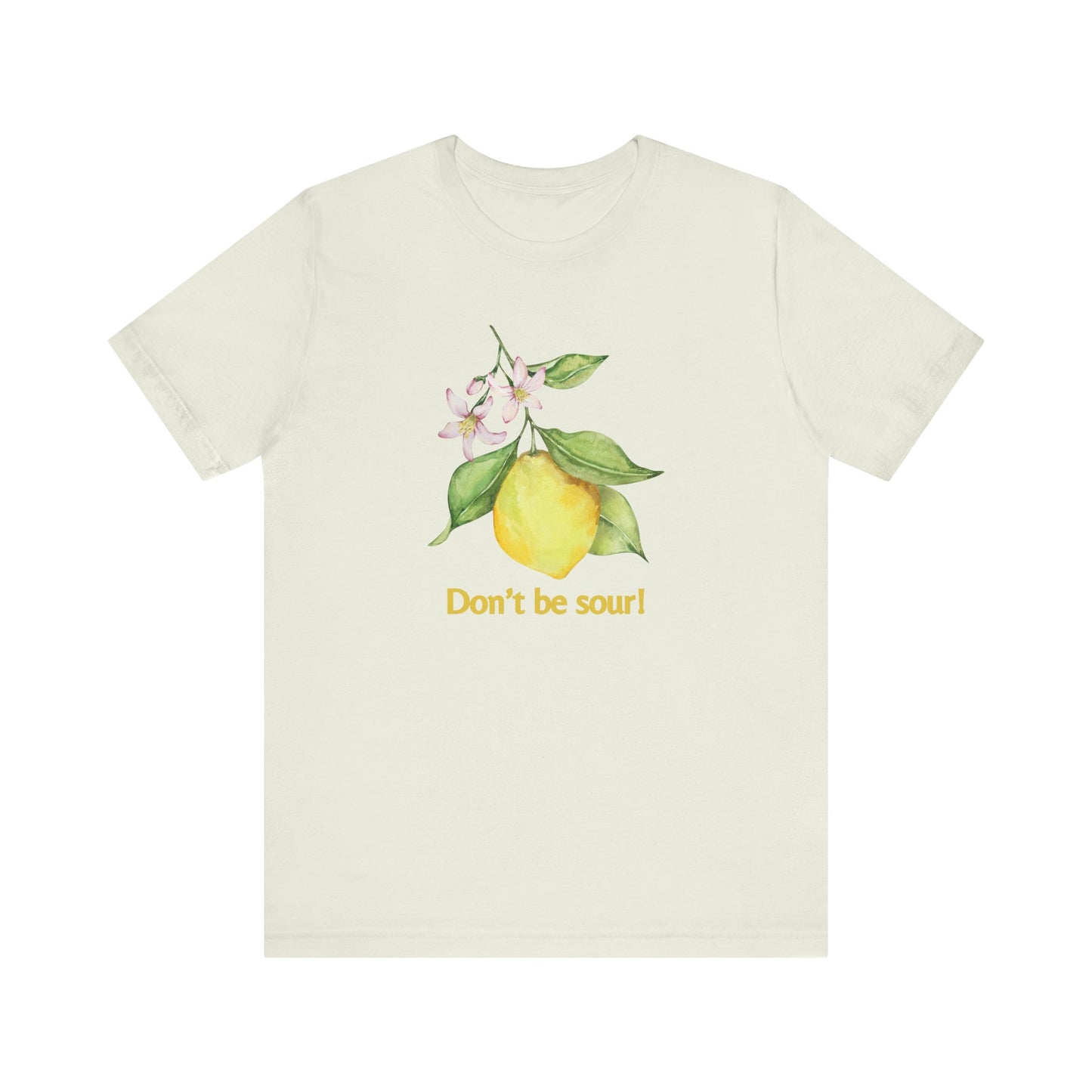 Lemon Vibes T-Shirt, Funny Tee, Gift for Friends, Summer Clothing, Citrus Lover Shirt, Don't Be Sour Tee, Quirky Humor Apparel