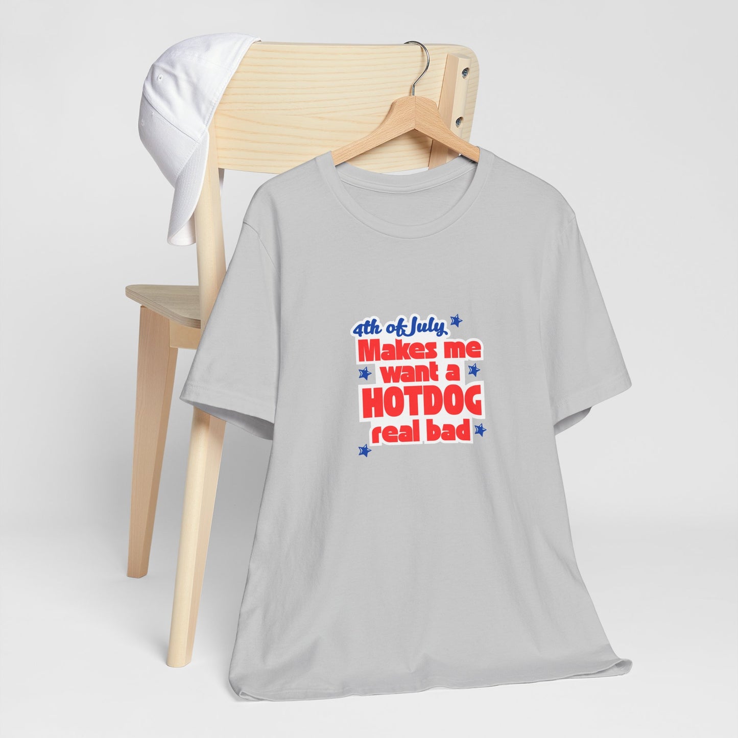 4th of July Hotdog Unisex Tee, Independence Day Shirt, BBQ Celebration Outfit, Summer Festive Wear, Fun Family Gatherings