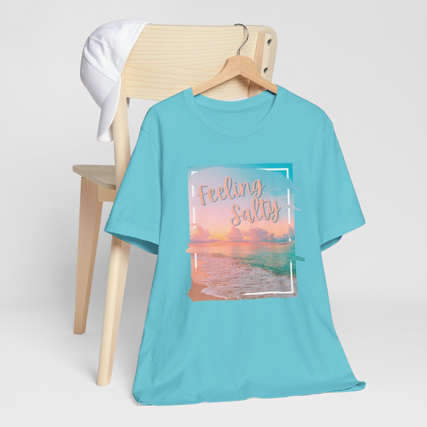 Feeling Salty Unisex T-Shirt, Beach Vibe Tee, Summer Casual Wear, Vacation Gift, Ocean Lover Apparel