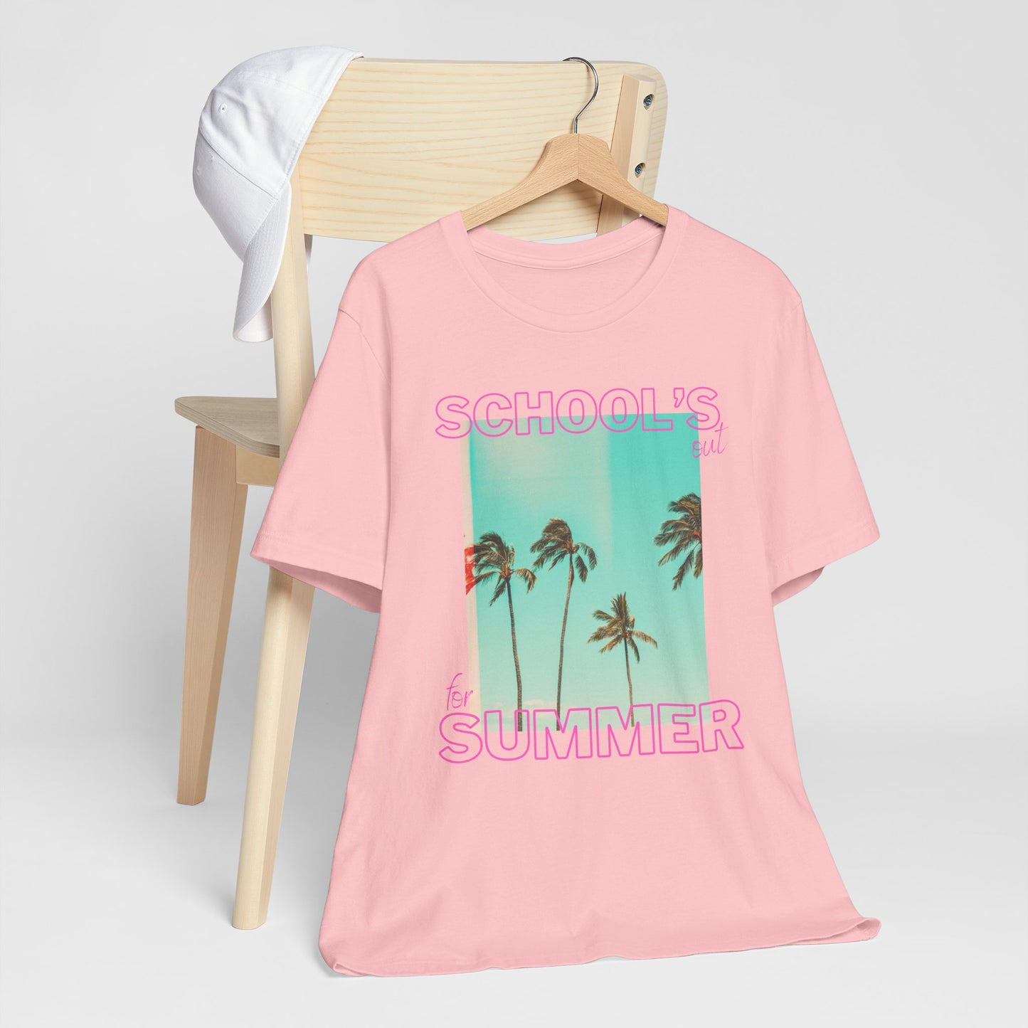 Schools Out, Summer Vibes Unisex Tee, Casual Summer Shirt, School's Out T-Shirt, Palm Tree Graphic Tee, Vacation Ready T-Shirt, Beach Day Top