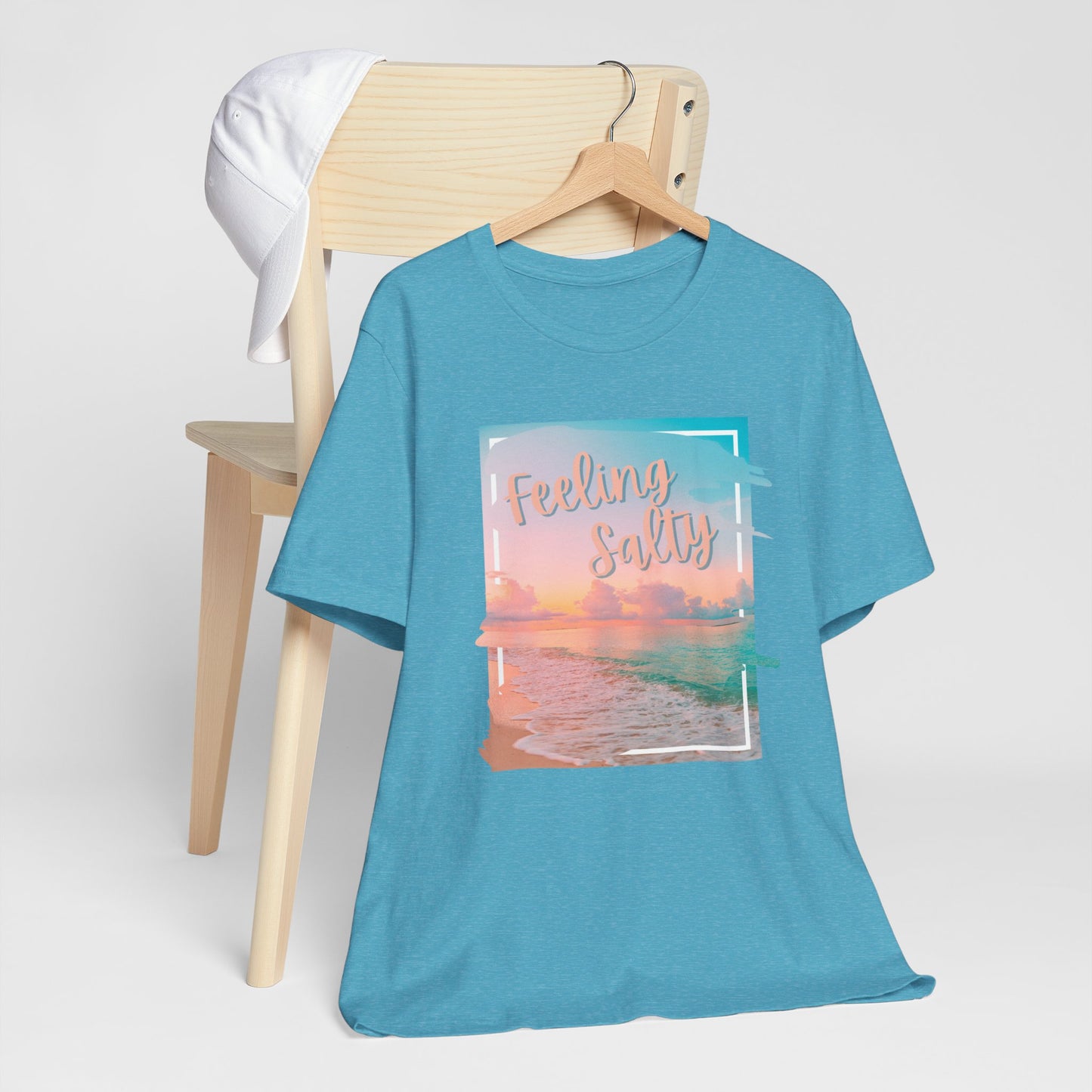 Feeling Salty Unisex T-Shirt, Beach Vibe Tee, Summer Casual Wear, Vacation Gift, Ocean Lover Apparel