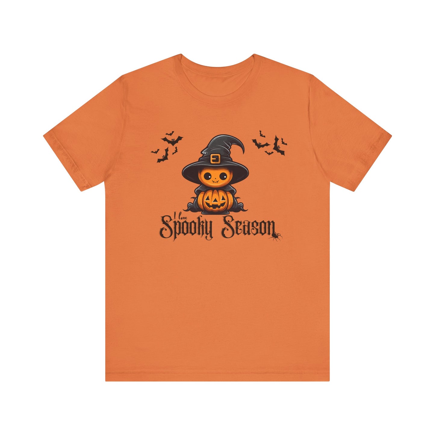 I love Spooky Season Tee, Unisex T-Shirt for Halloween, Fall Festival Shirt, Ghosts & Ghouls Merchandise, Pumpkin Apparel