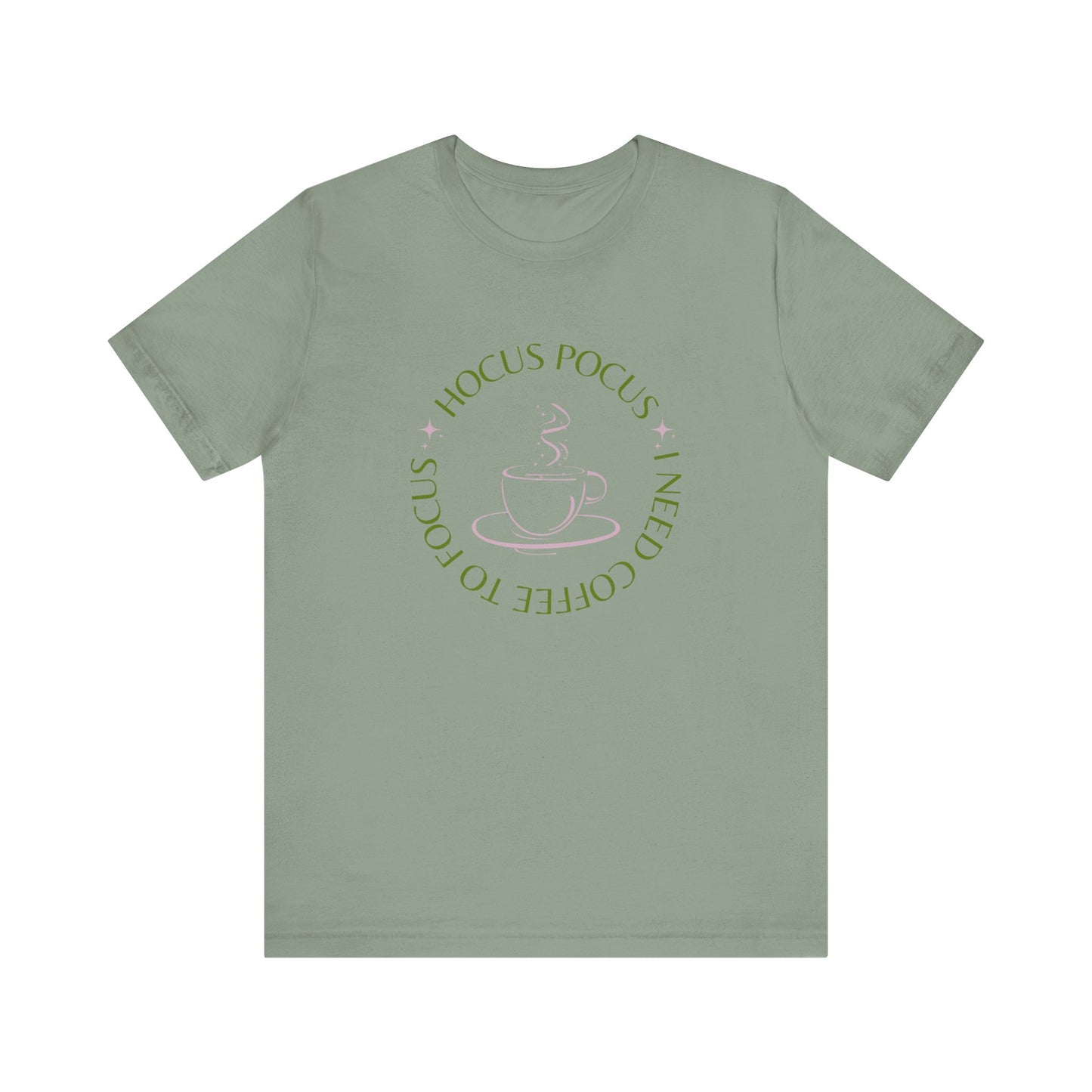 I Need Coffee to Focus Tee-Shirt, Fall Apparel, Halloween Apparel, Witchy Vibes