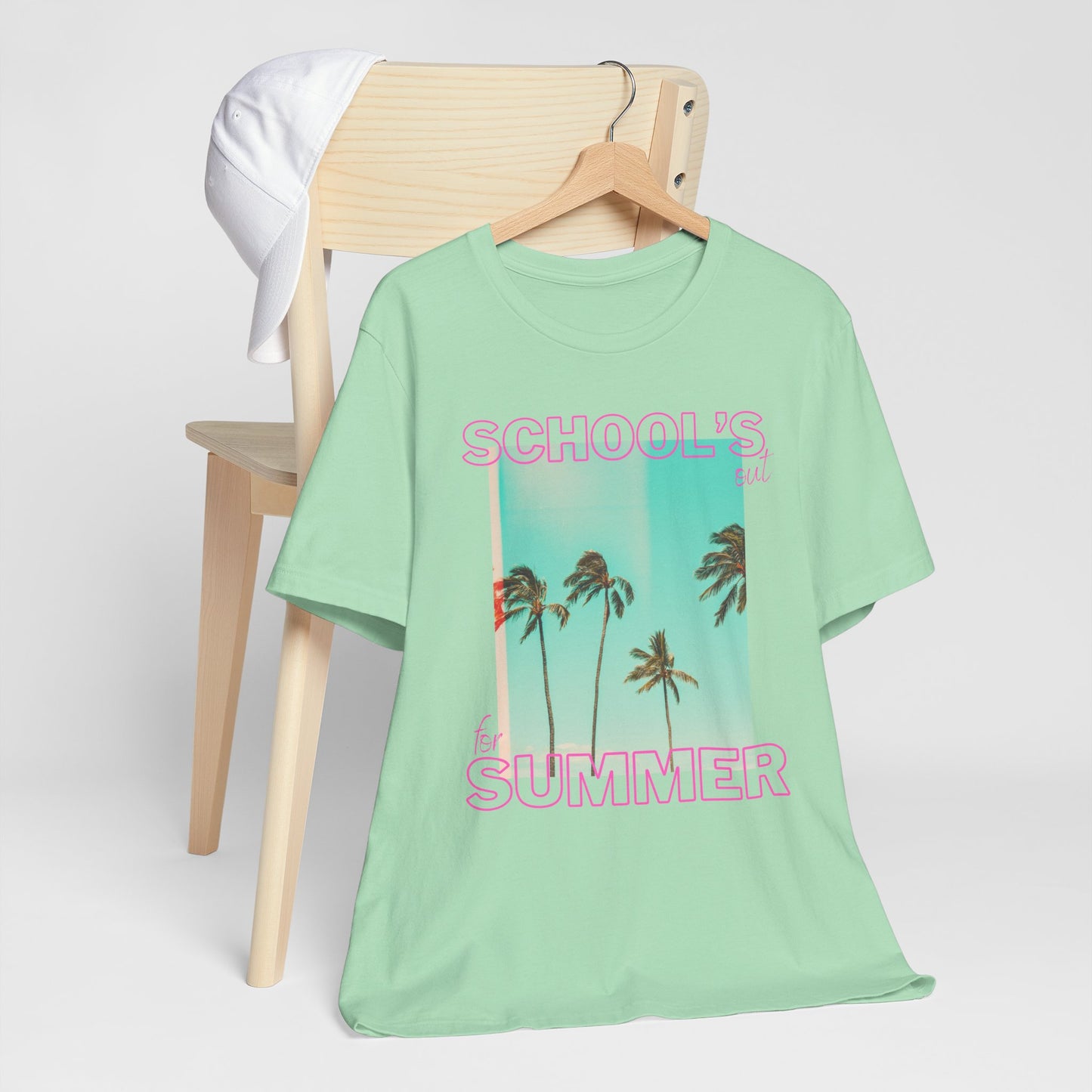 Schools Out, Summer Vibes Unisex Tee, Casual Summer Shirt, School's Out T-Shirt, Palm Tree Graphic Tee, Vacation Ready T-Shirt, Beach Day Top