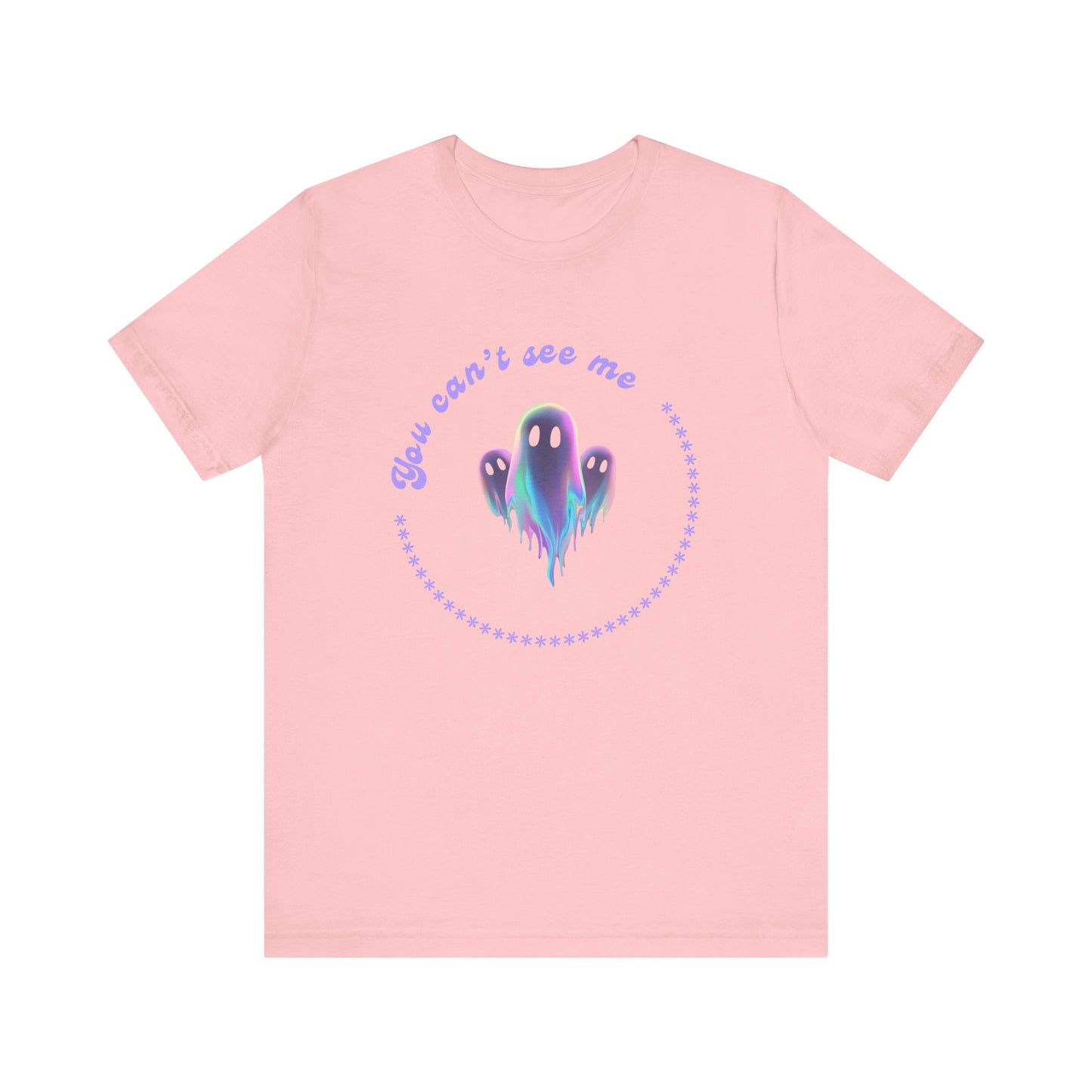 Ghost-Themed Tee - "You Can't See Me" - Fun Halloween Shirt, Casual Wear, Gift for Ghost Lovers, Everyday Comfort