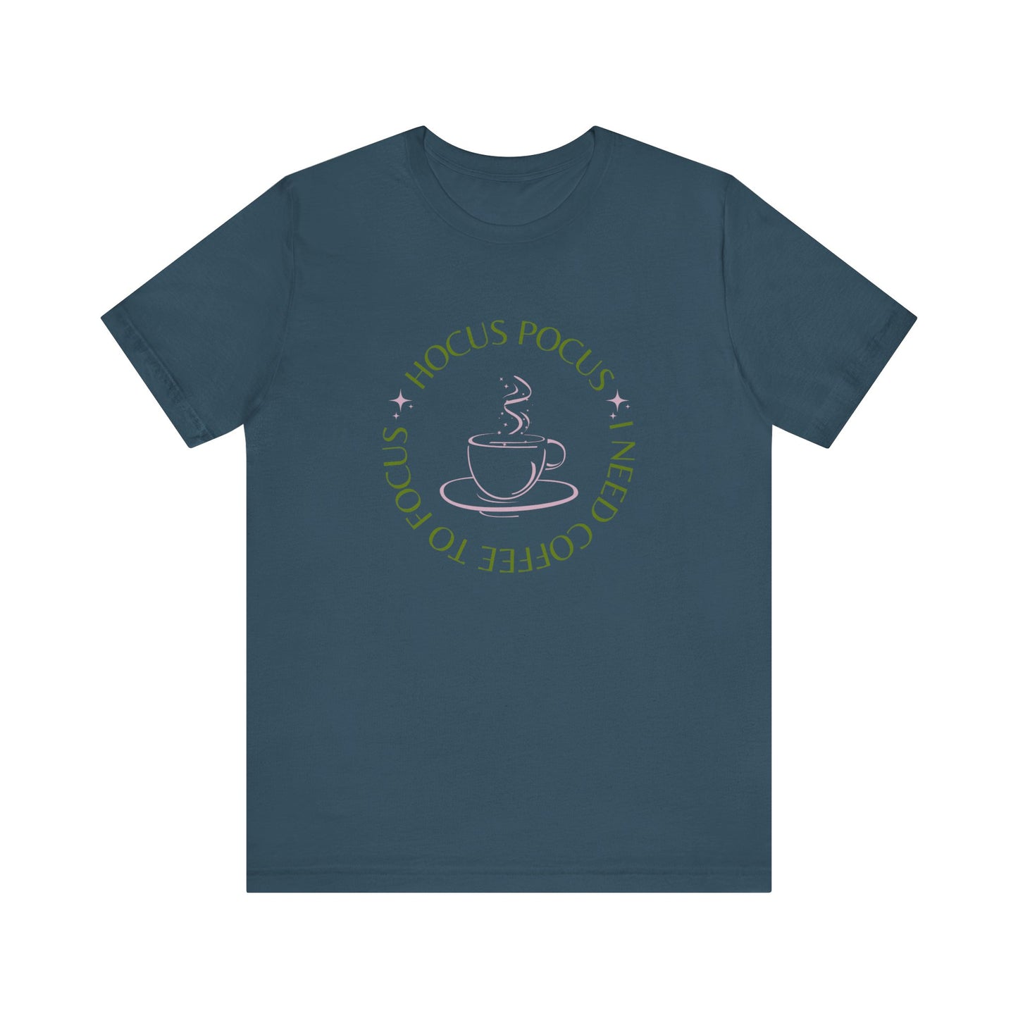 I Need Coffee to Focus Tee-Shirt, Fall Apparel, Halloween Apparel, Witchy Vibes