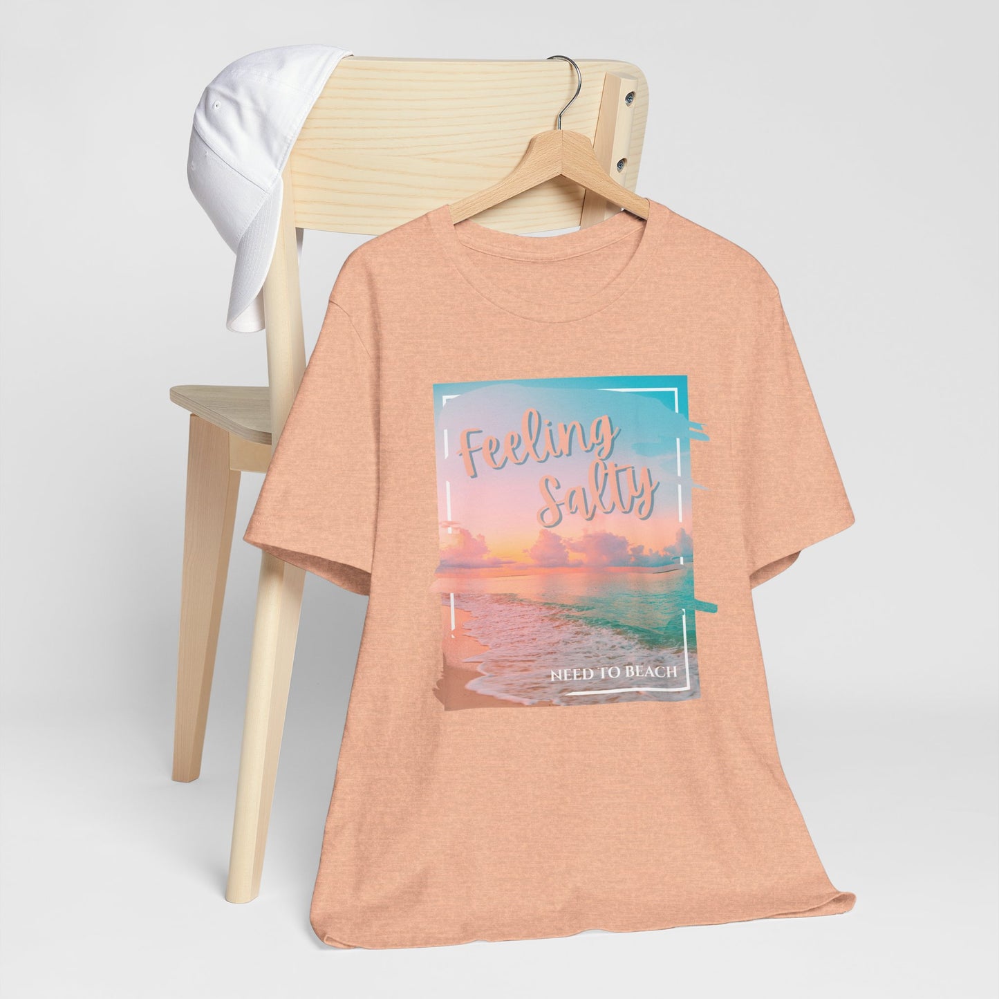 Feeling Salty Unisex T-Shirt, Beach Vibe Tee, Summer Casual Wear, Vacation Gift, Ocean Lover Apparel