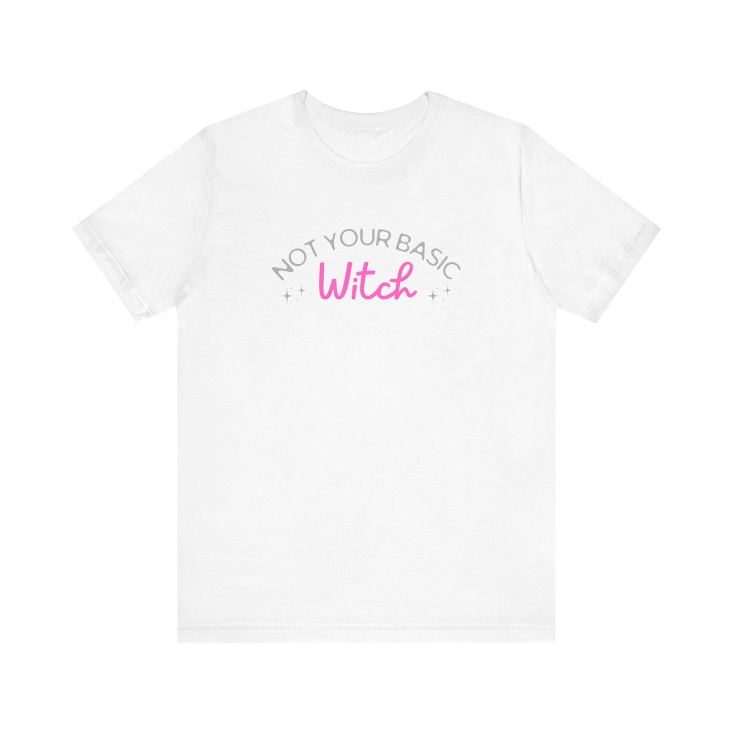 Not Your Basic Witch Tee, Funny Witch Shirt, Unisex Halloween T-Shirt, Gift for Witchy Friends, Spooky Season Apparel, Casual Everyday Wear