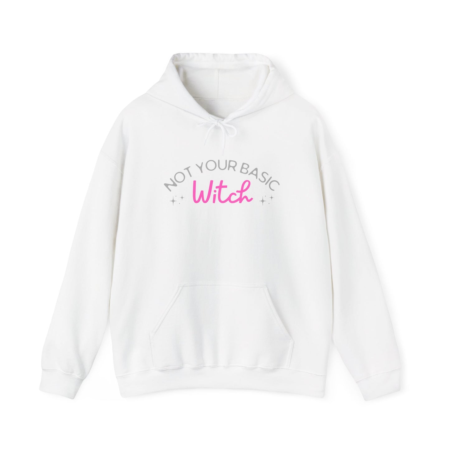 Not Your Basic Witch Hoodie | Cozy Sweatshirt for Witchy Vibes, Halloween Apparel, Gift for Witches, Cute Casual Wear, Fall Fashion
