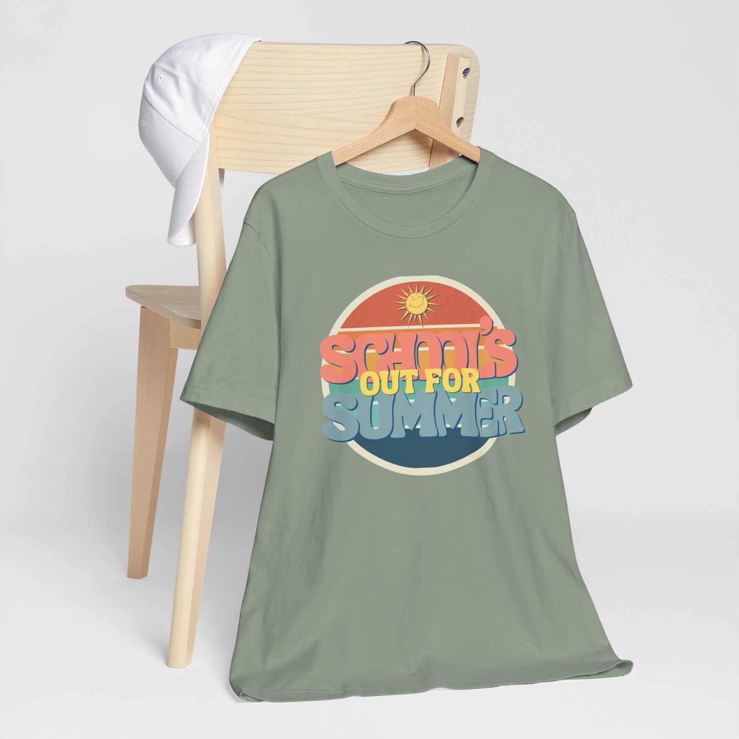 Schools Out Tee Summer Vibes Unisex Tee - 'School's Out for Summer' Graphic T-Shirt, Casual Summer Outfit, Fun Gift for Kids, Beachwear, Vacation Top