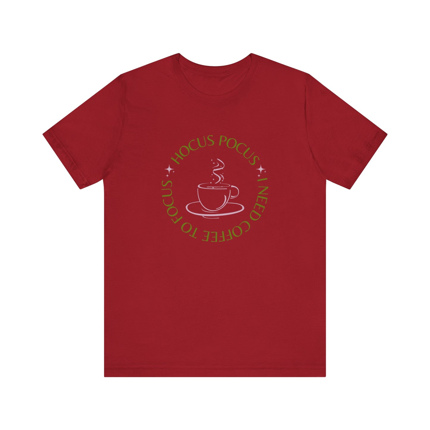I Need Coffee to Focus Tee-Shirt, Fall Apparel, Halloween Apparel, Witchy Vibes
