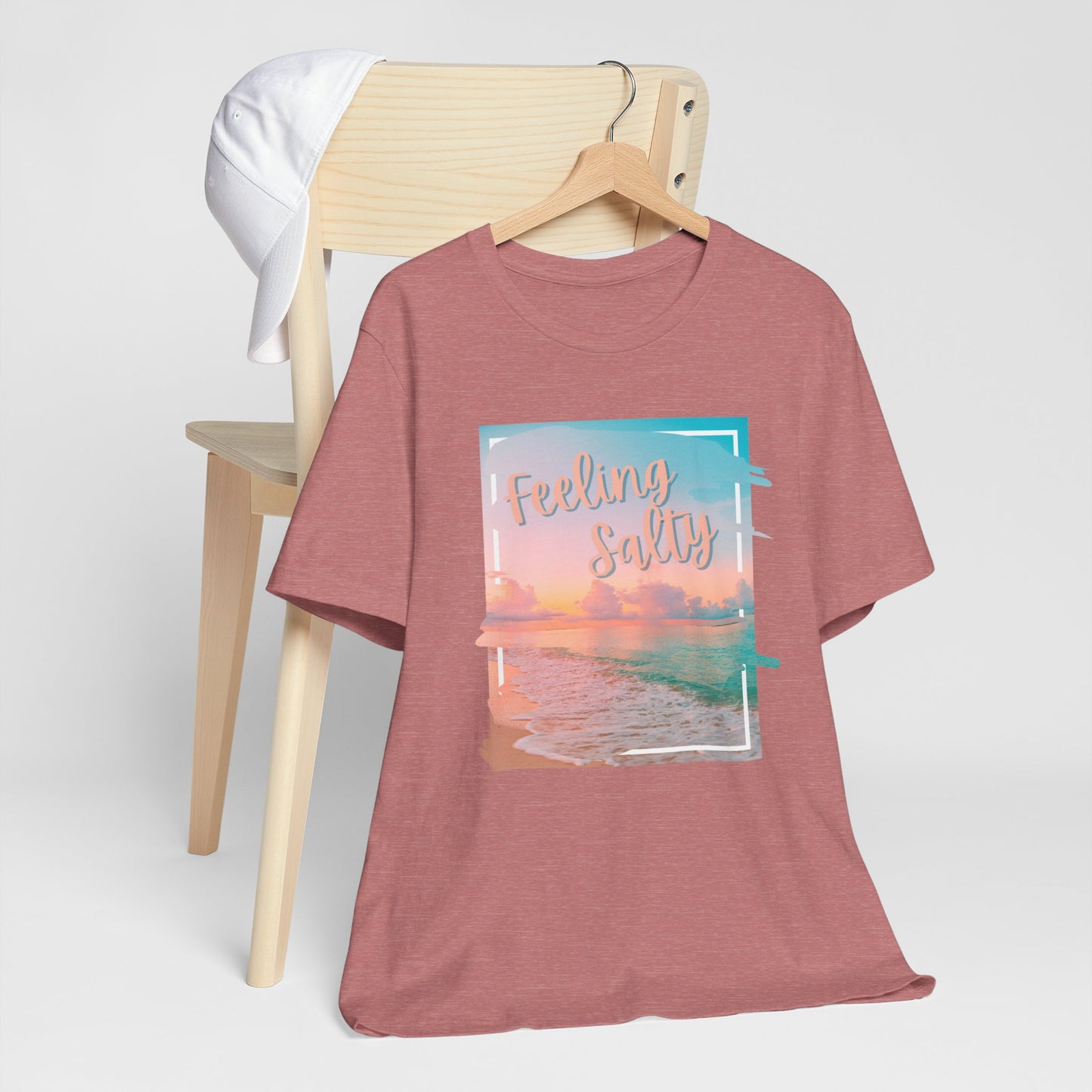 Feeling Salty Unisex T-Shirt, Beach Vibe Tee, Summer Casual Wear, Vacation Gift, Ocean Lover Apparel
