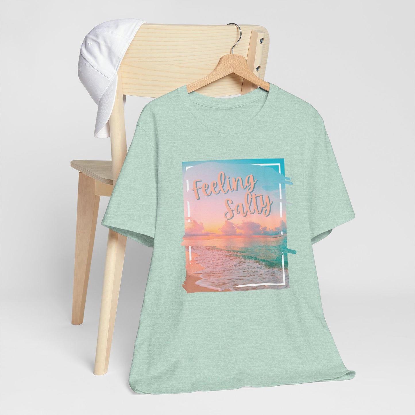 Feeling Salty Unisex T-Shirt, Beach Vibe Tee, Summer Casual Wear, Vacation Gift, Ocean Lover Apparel