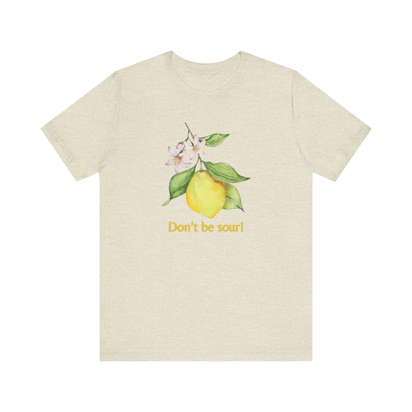 Lemon Vibes T-Shirt, Funny Tee, Gift for Friends, Summer Clothing, Citrus Lover Shirt, Don't Be Sour Tee, Quirky Humor Apparel