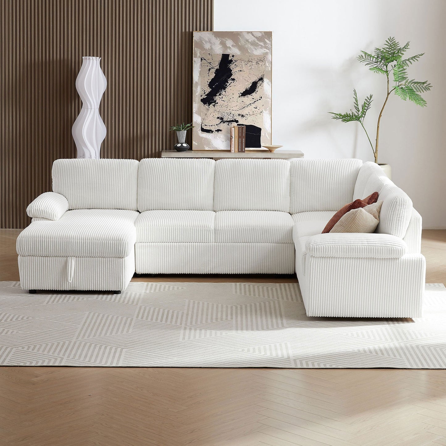 Oversized Modular Storage Sectional Sofa Couch for Home Apartment