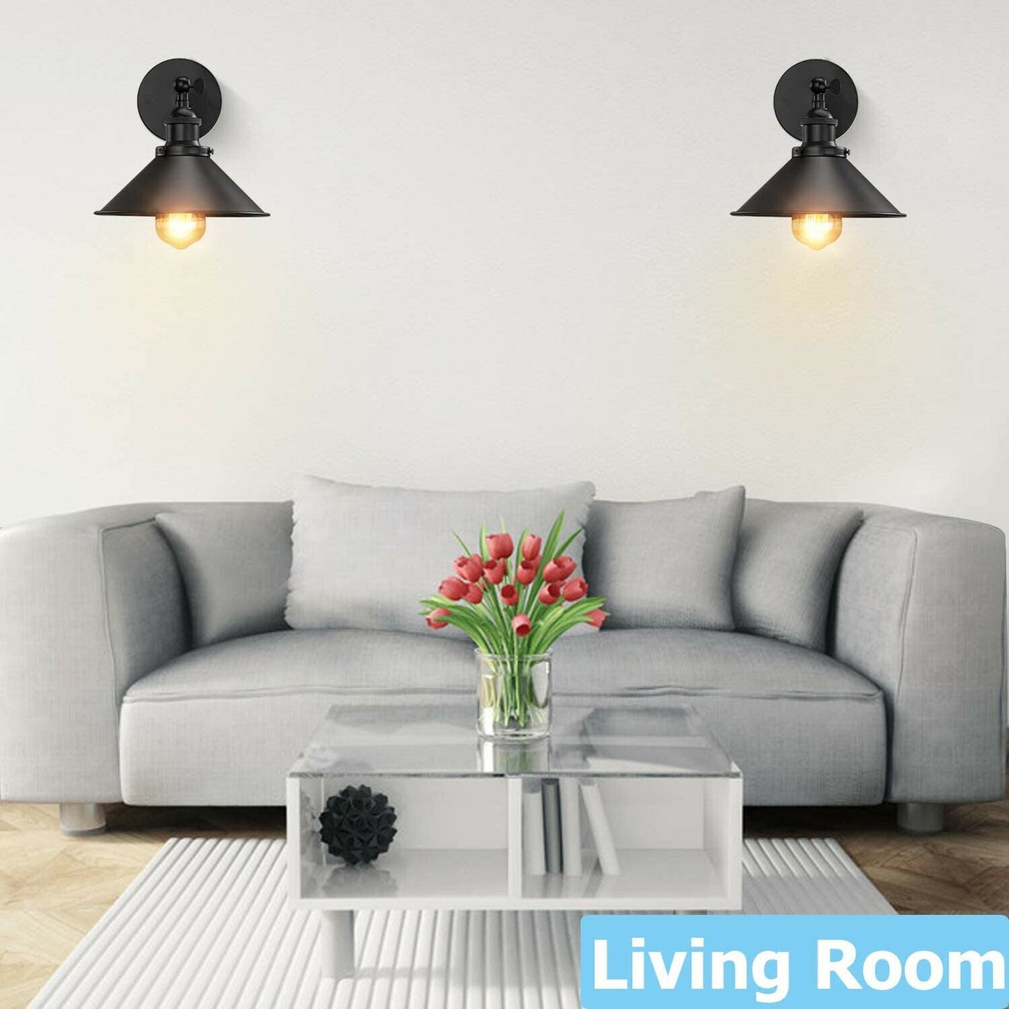Black Dining Room Wall light &Wall Sconce | 2 Pack ~3563