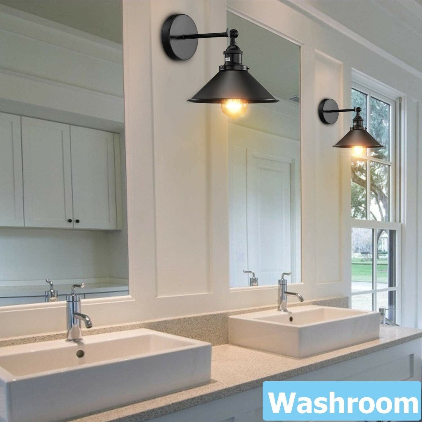 Black Dining Room Wall light &Wall Sconce | 2 Pack ~3563