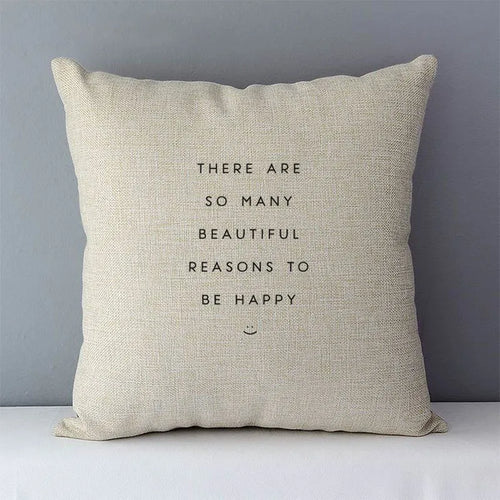 Nordic simply style words letters printed cozy couch cushion cover