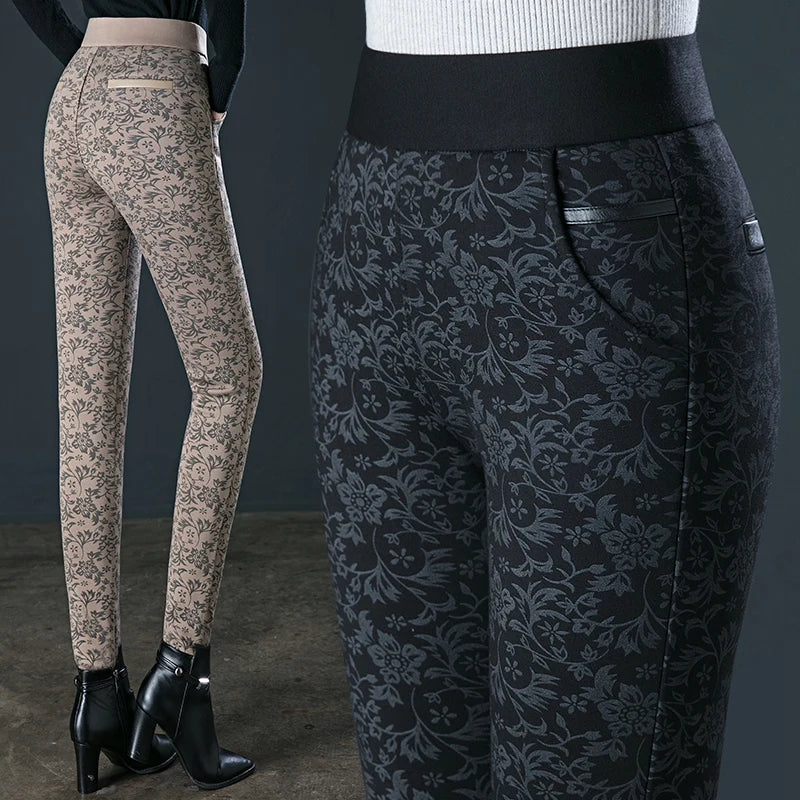 Large size pencil leggings for women in the spring of 2024 new elastic