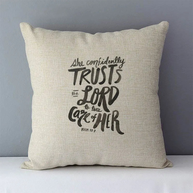 Nordic simply style words letters printed cozy couch cushion cover