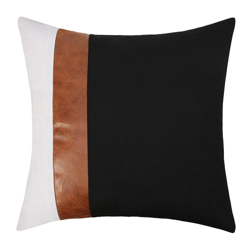 PU Leather Luxury Pillow Case 45*45 Pillowcase Patchwork Pillow Cover