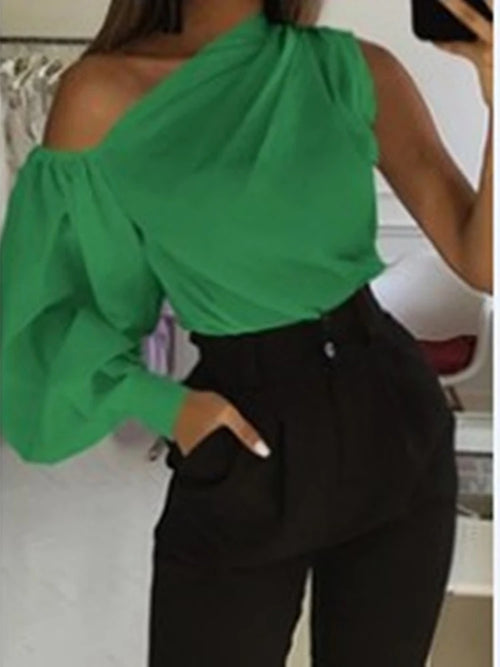 Elegant Blouses Women 2023 Summer Off Shoulder Blusas Female Fashion