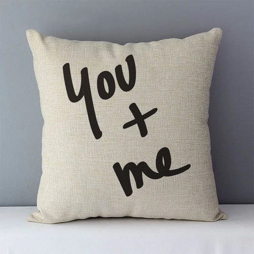 Nordic simply style words letters printed cozy couch cushion cover