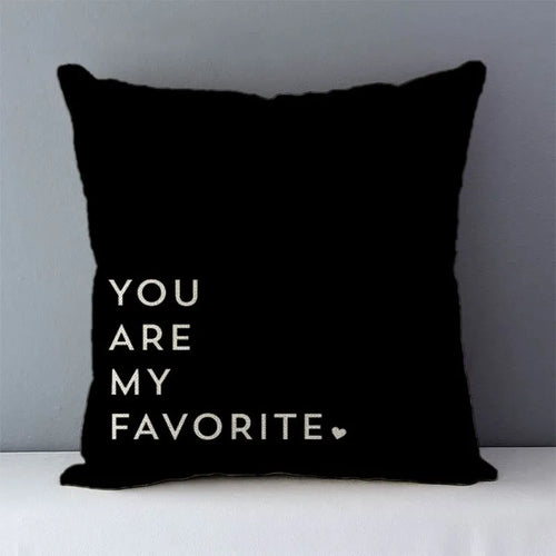 Nordic simply style words letters printed cozy couch cushion cover