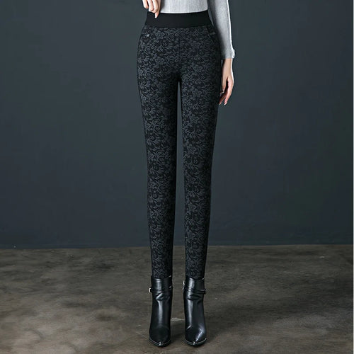 Large size pencil leggings for women in the spring of 2024 new elastic