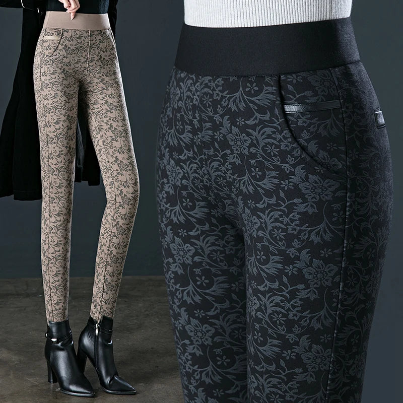 Large size pencil leggings for women in the spring of 2024 new elastic