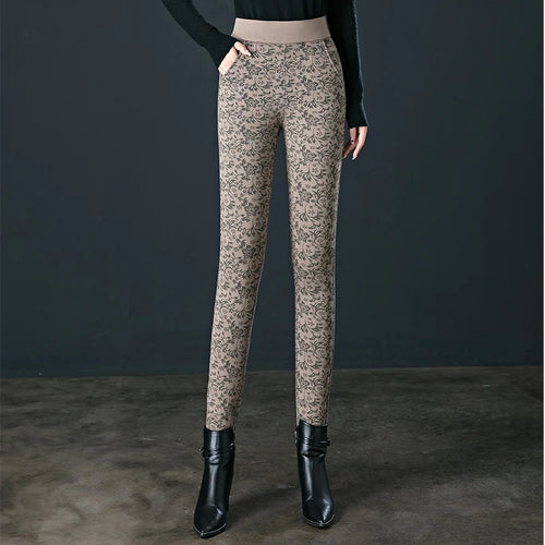 Large size pencil leggings for women in the spring of 2024 new elastic