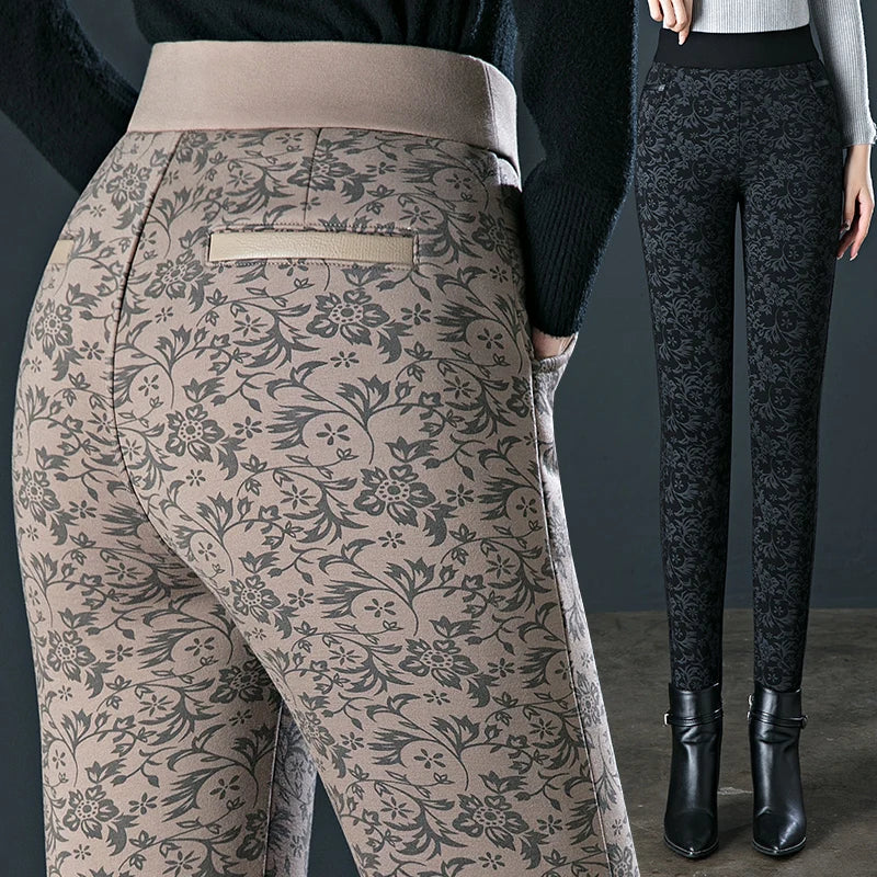 Large size pencil leggings for women in the spring of 2024 new elastic