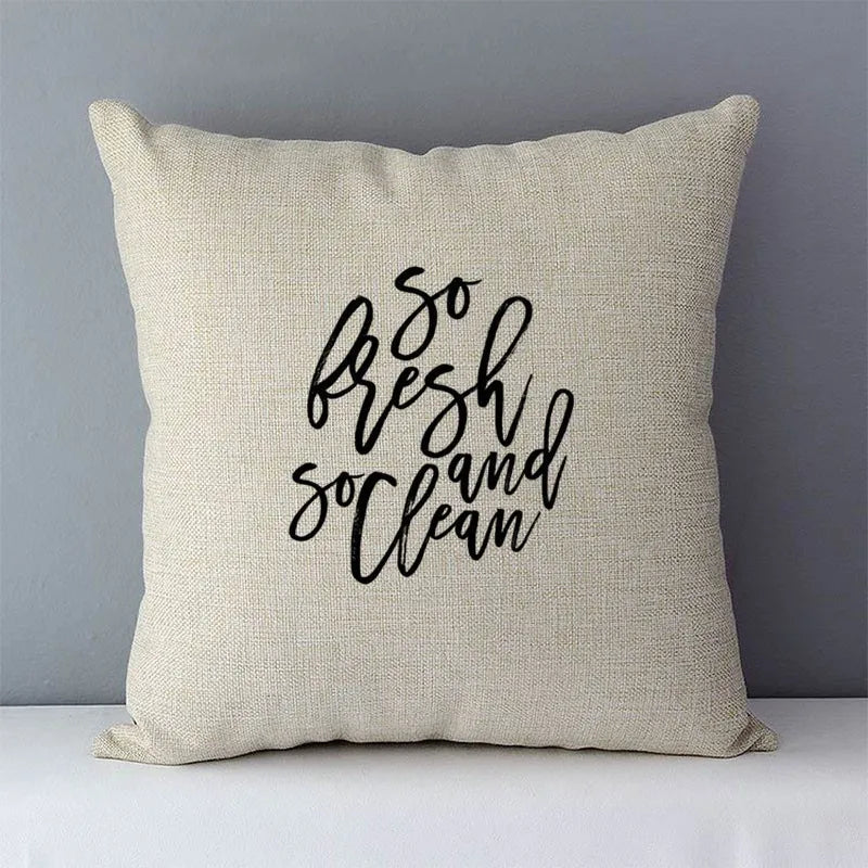Nordic simply style words letters printed cozy couch cushion cover