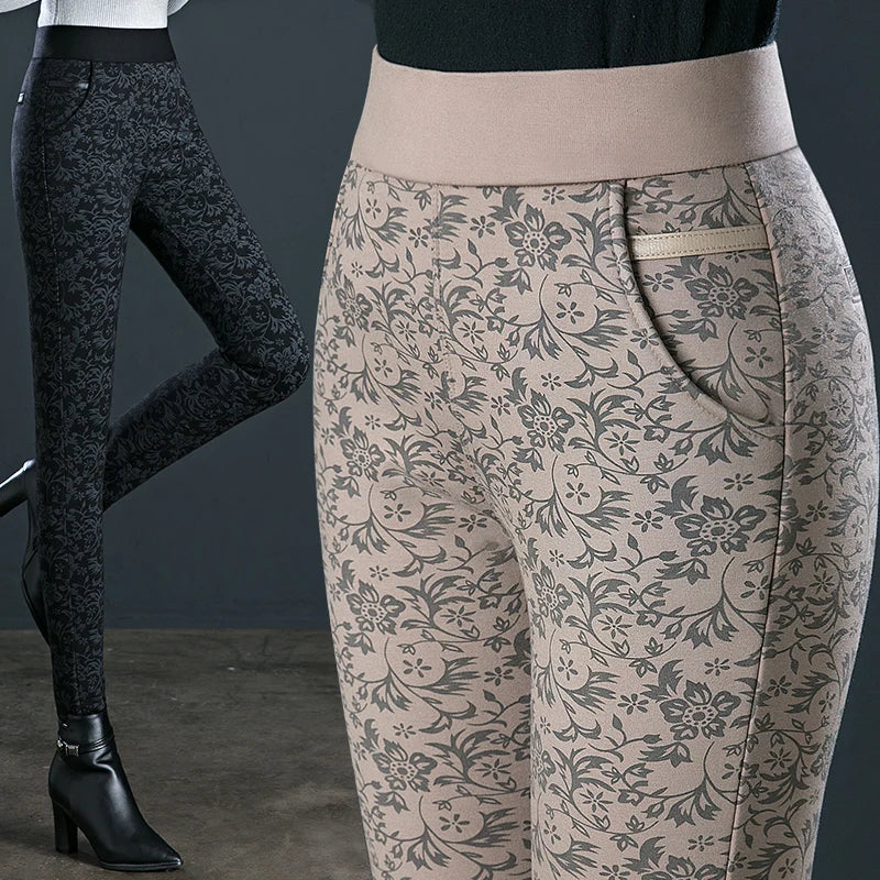 Large size pencil leggings for women in the spring of 2024 new elastic