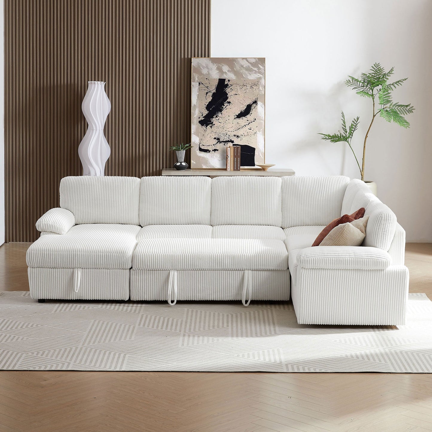 Oversized Modular Storage Sectional Sofa Couch for Home Apartment