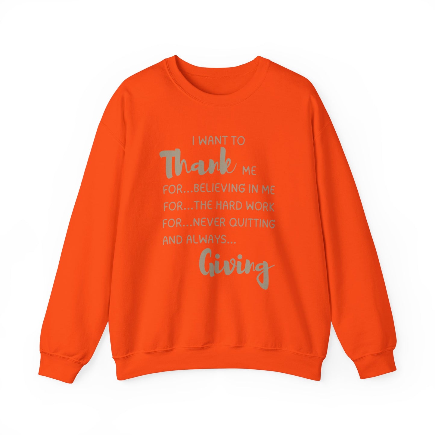 Thank Me, Thanksgiving Unisex Heavy Blend™ Crewneck Sweatshirt