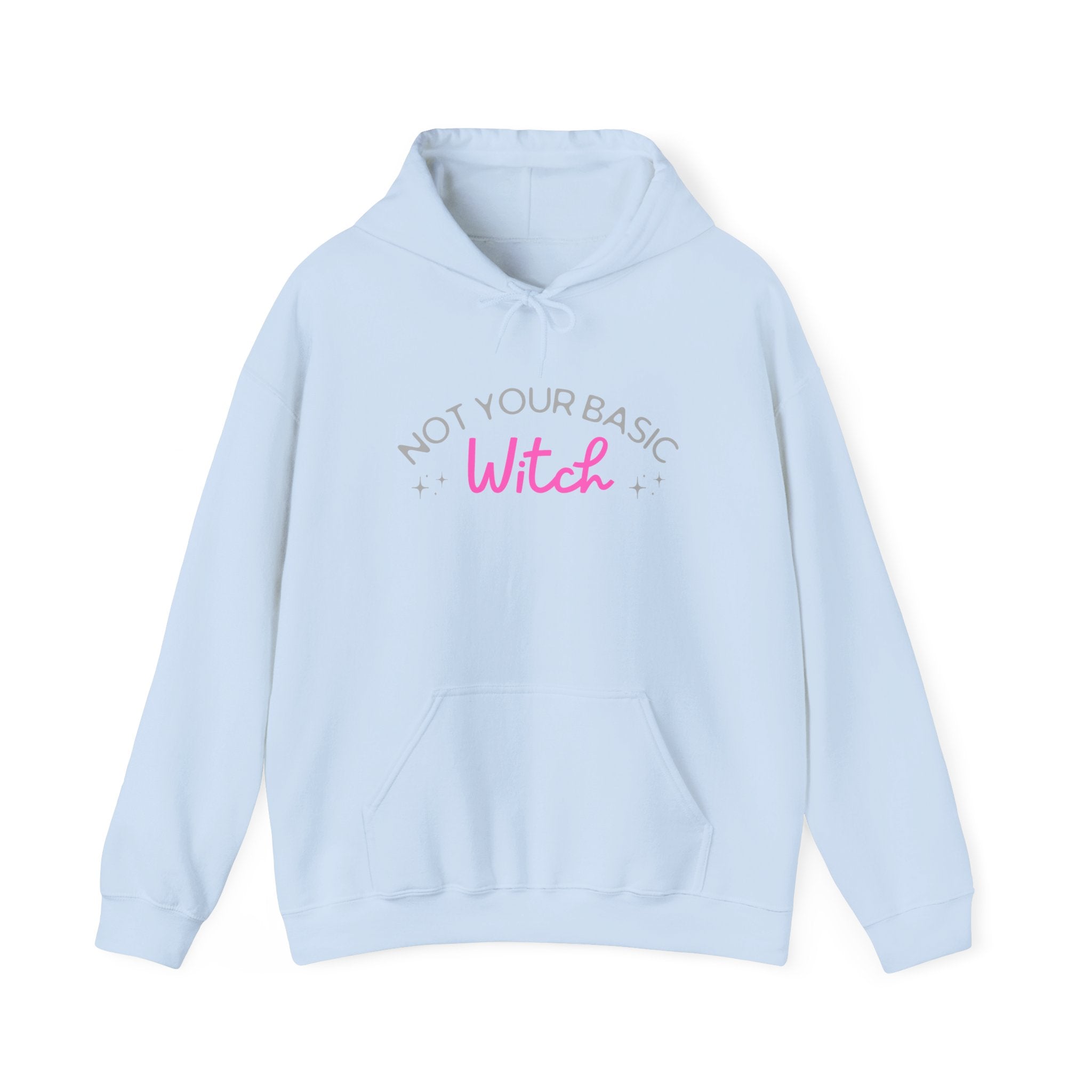 Not Your Basic Witch Hoodie | Cozy Sweatshirt for Witchy Vibes, Halloween Apparel, Gift for Witches, Cute Casual Wear, Fall Fashion