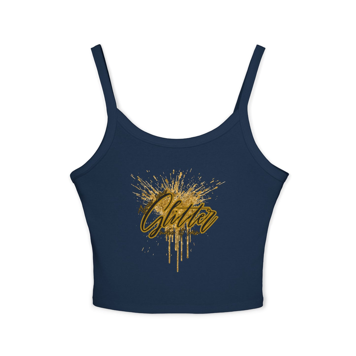 Sparkling Glitter Women's Tank Top, Summer Vibes, Casual Wear, Party Outfit, Gift Idea, Festival Fashion
