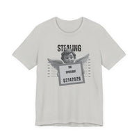Stealing the Spotlight Mugshot Tee — Cute Angel Mugshot Graphic Valentines T‑Shirt