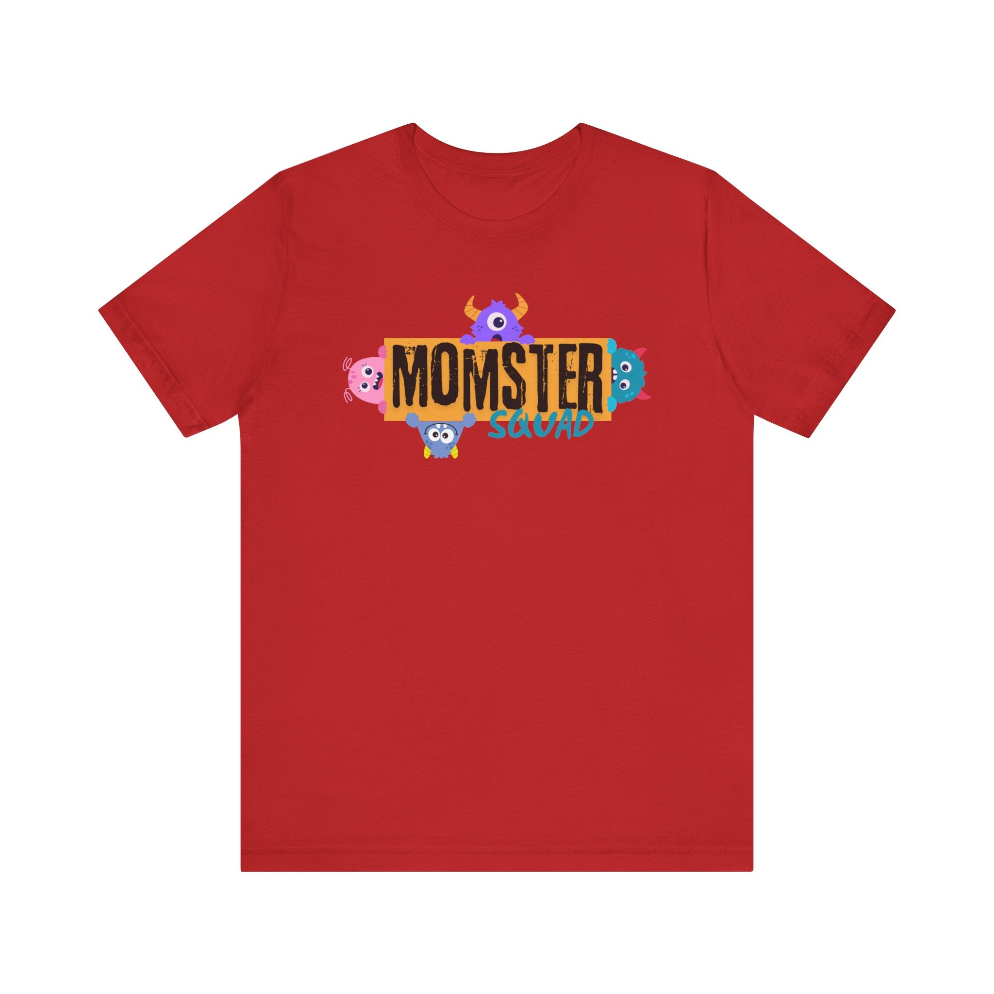 Momster Squad Tee - Fun Unisex Jersey Short Sleeve Shirt, Ultimate Mom Gift, Halloween Tee, Cute Family