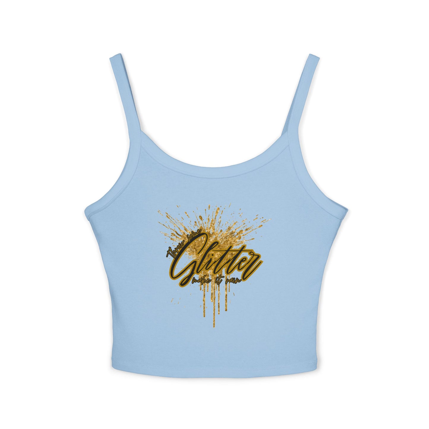 Sparkling Glitter Women's Tank Top, Summer Vibes, Casual Wear, Party Outfit, Gift Idea, Festival Fashion