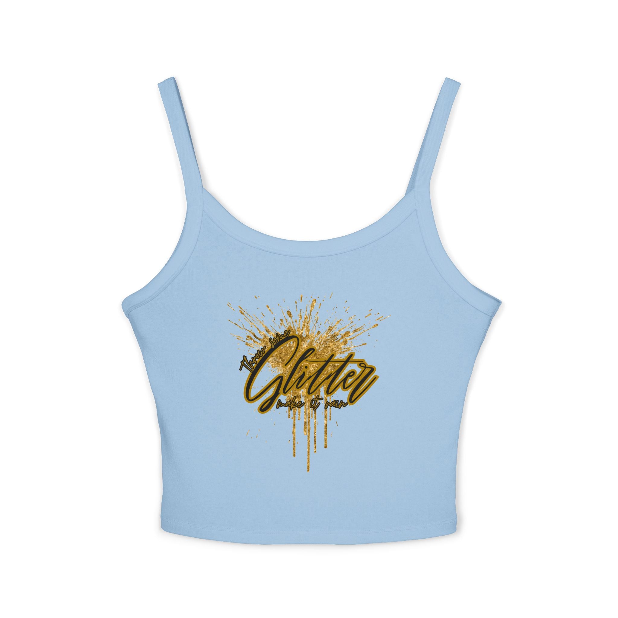 Sparkling Glitter Women's Tank Top, Summer Vibes, Casual Wear, Party Outfit, Gift Idea, Festival Fashion