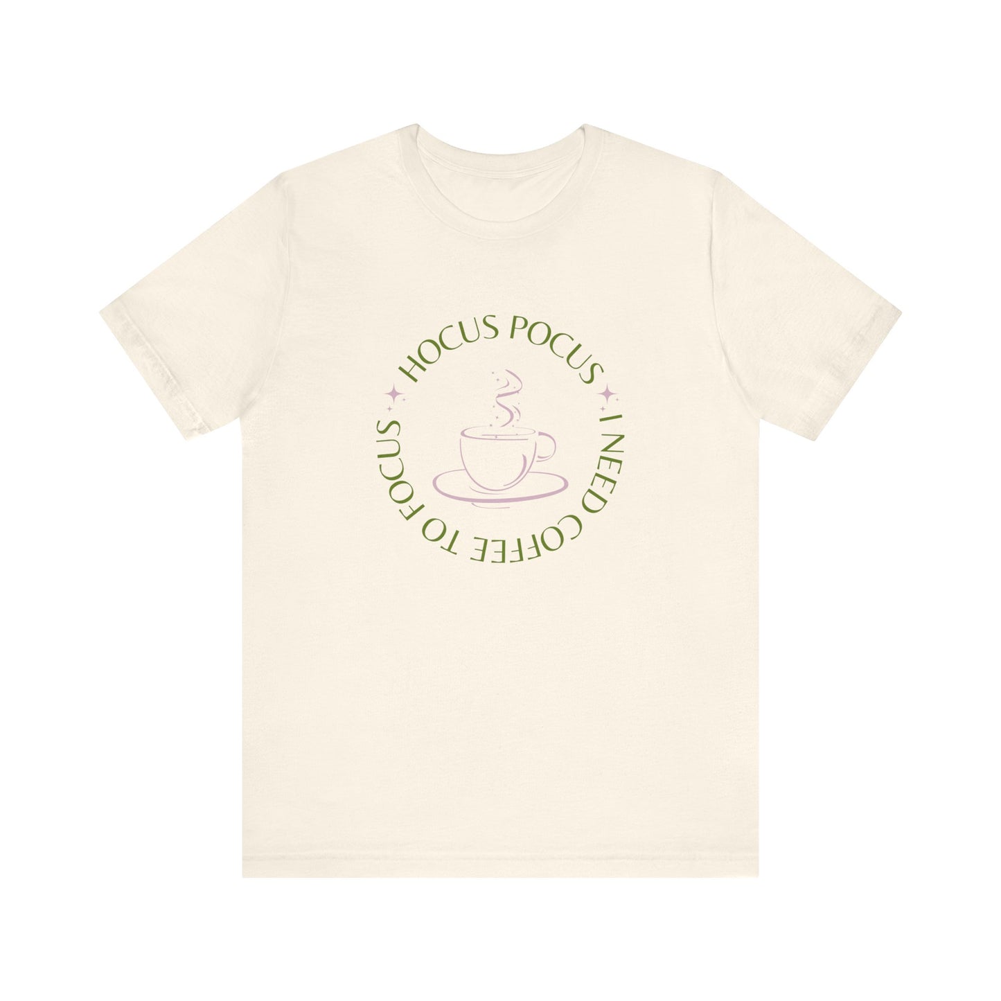 I Need Coffee to Focus Tee-Shirt, Fall Apparel, Halloween Apparel, Witchy Vibes