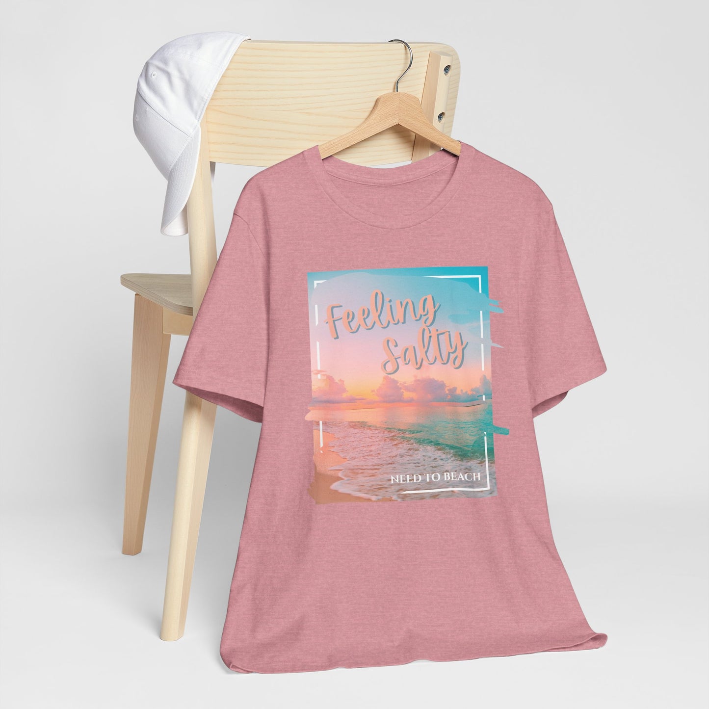 Feeling Salty Unisex T-Shirt, Beach Vibe Tee, Summer Casual Wear, Vacation Gift, Ocean Lover Apparel