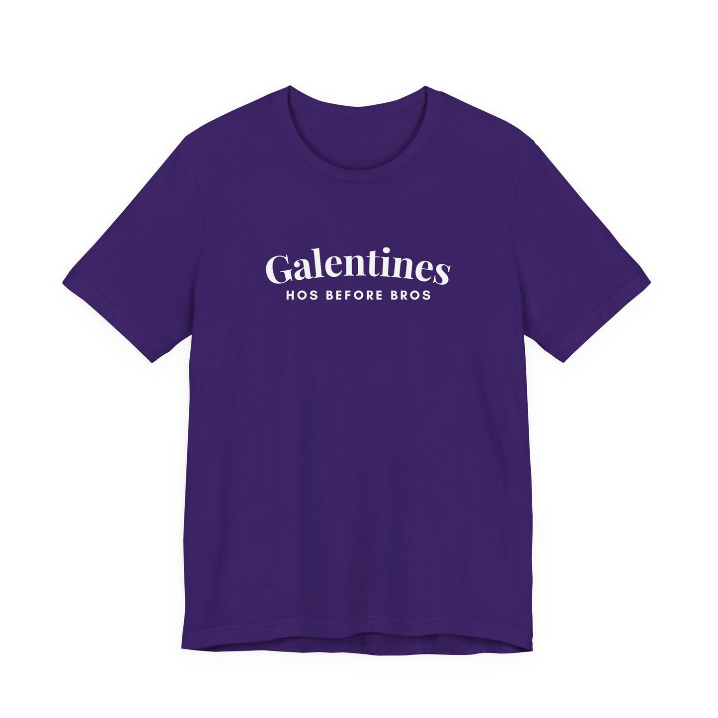 Galentines Hos Before Bros - Funny Graphic Tee for Galentines/Valentines