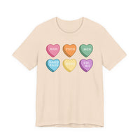 Conversation Heart Rejection Tee — 'Nah, Yuck, Meh' Graphic T-Shirt