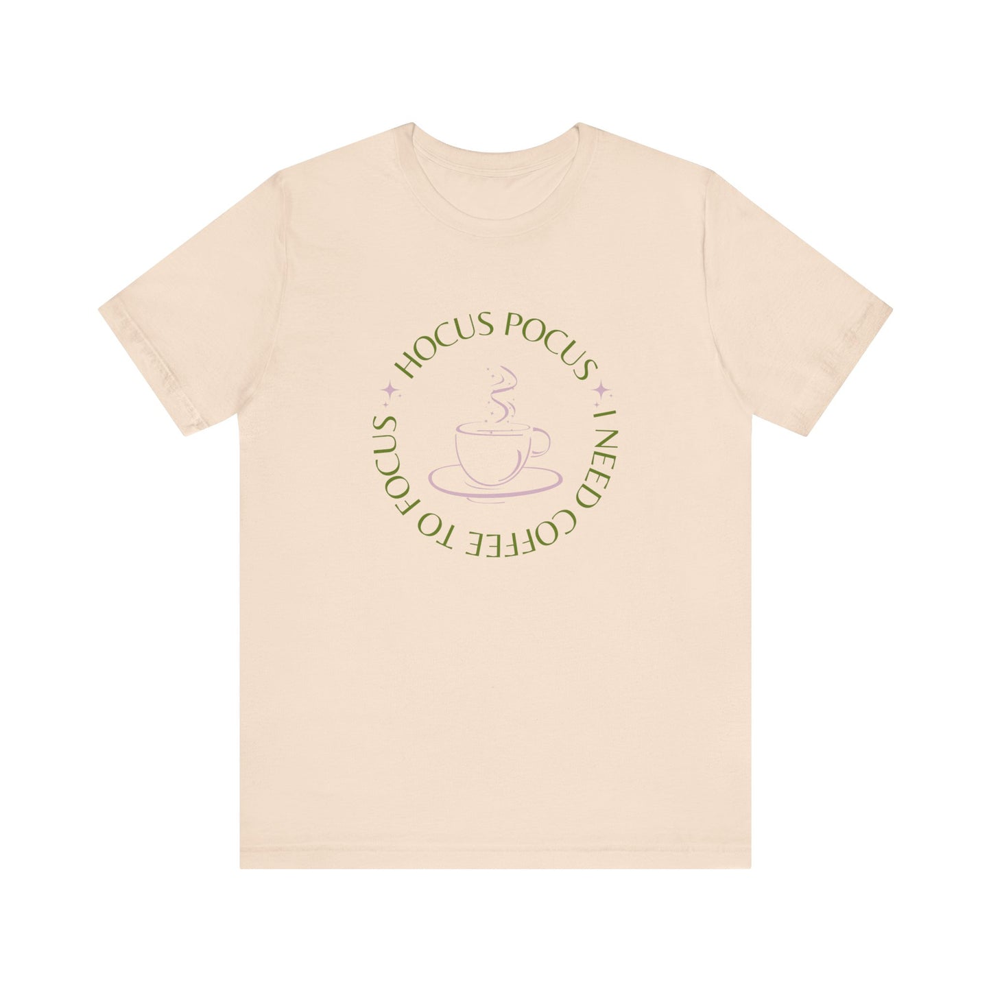 I Need Coffee to Focus Tee-Shirt, Fall Apparel, Halloween Apparel, Witchy Vibes