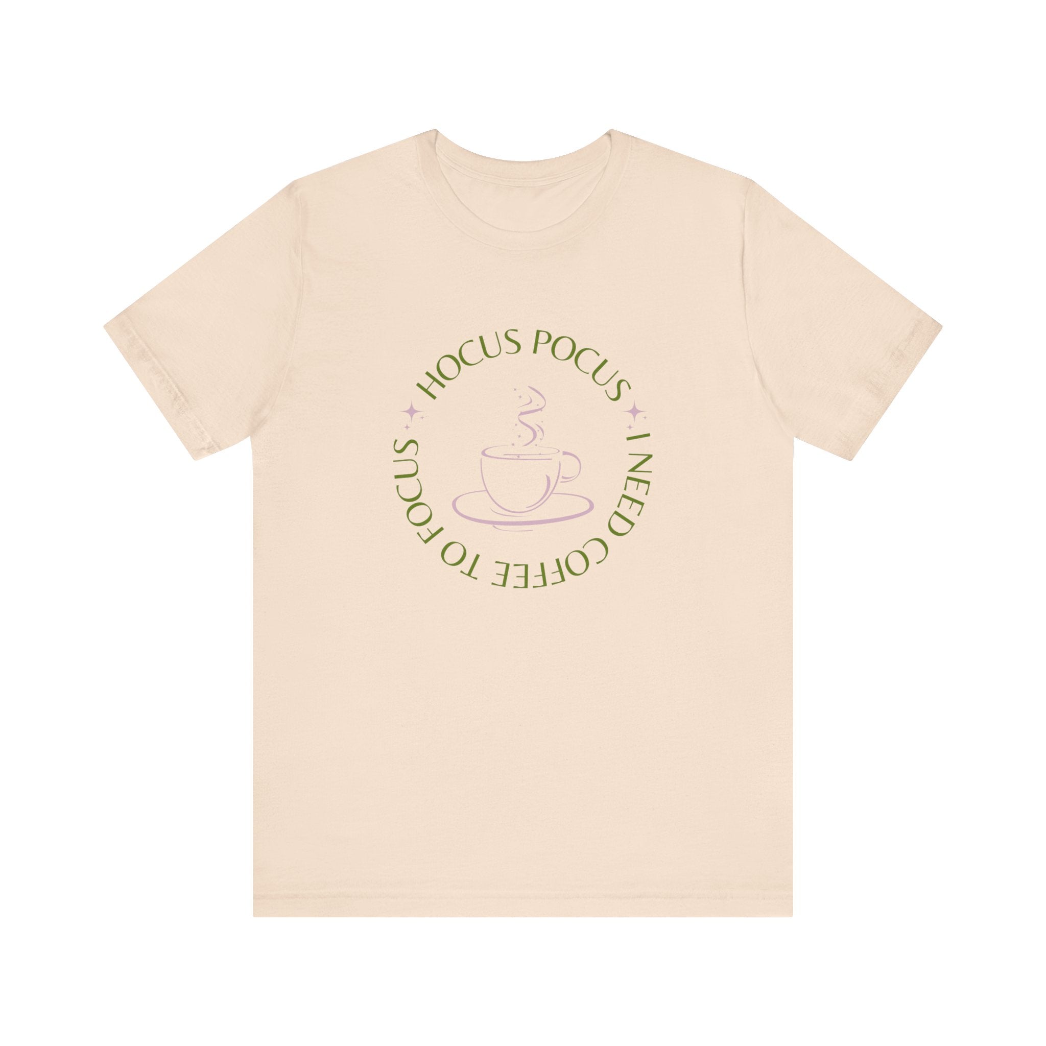 I Need Coffee to Focus Tee-Shirt, Fall Apparel, Halloween Apparel, Witchy Vibes