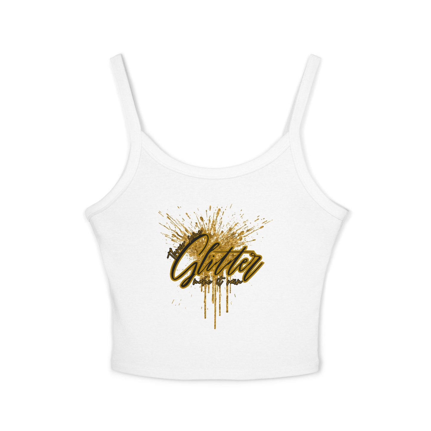 Sparkling Glitter Women's Tank Top, Summer Vibes, Casual Wear, Party Outfit, Gift Idea, Festival Fashion