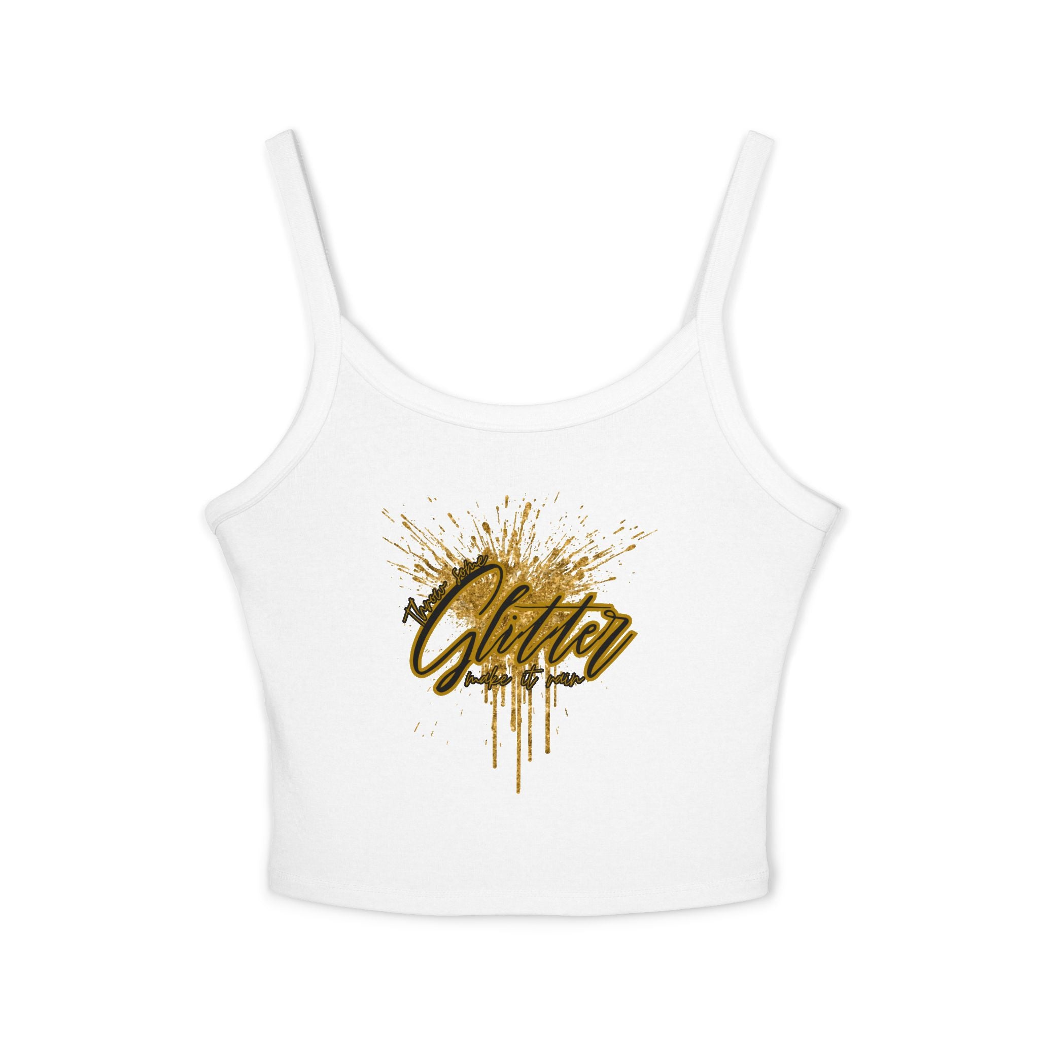 Sparkling Glitter Women's Tank Top, Summer Vibes, Casual Wear, Party Outfit, Gift Idea, Festival Fashion